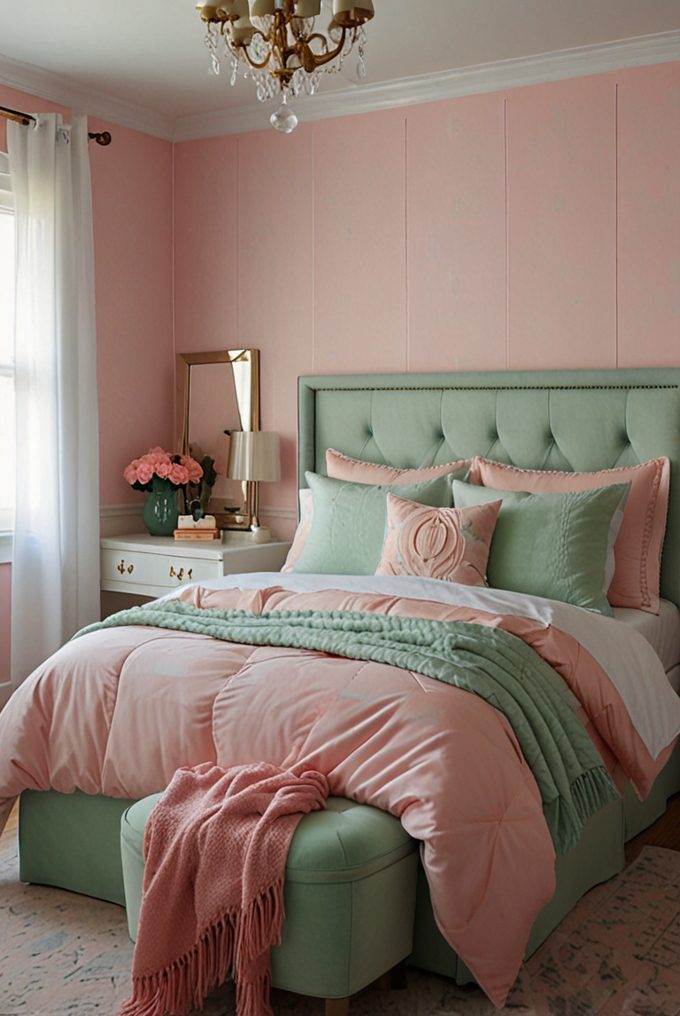 Blush Pink and Mint Green Combo