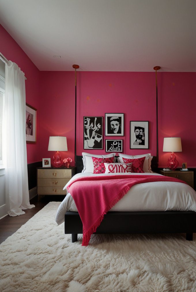 Hot Pink Pop Art Accents