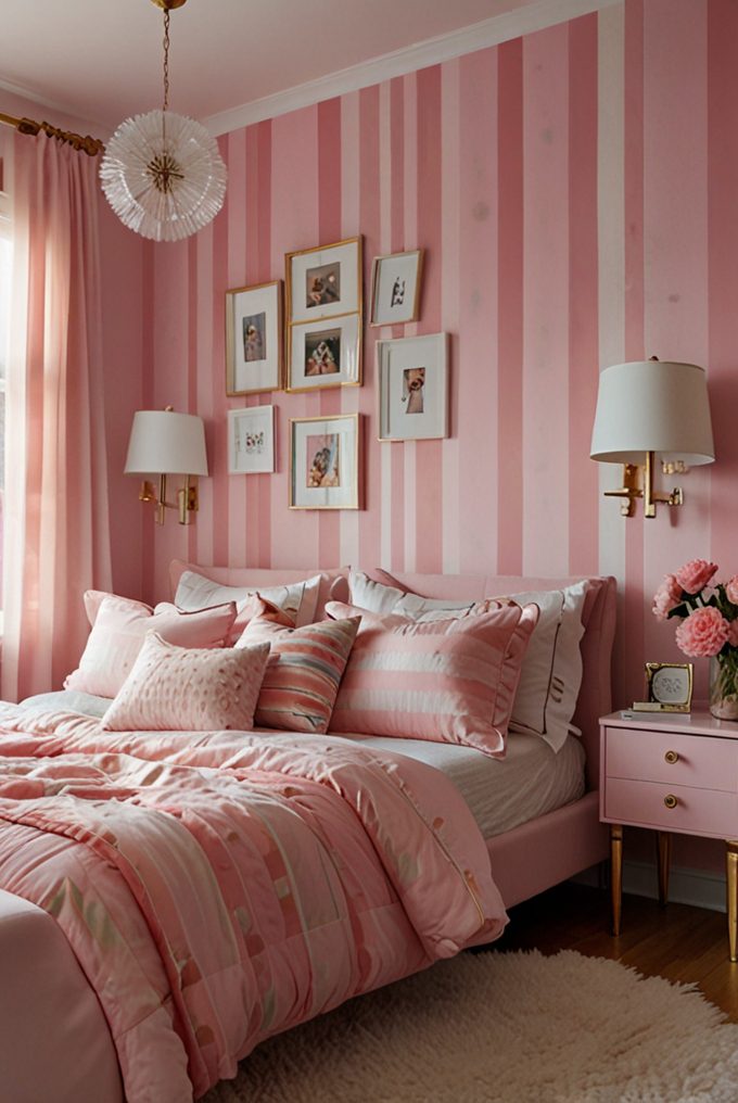 Pink Stripes for a Playful Design