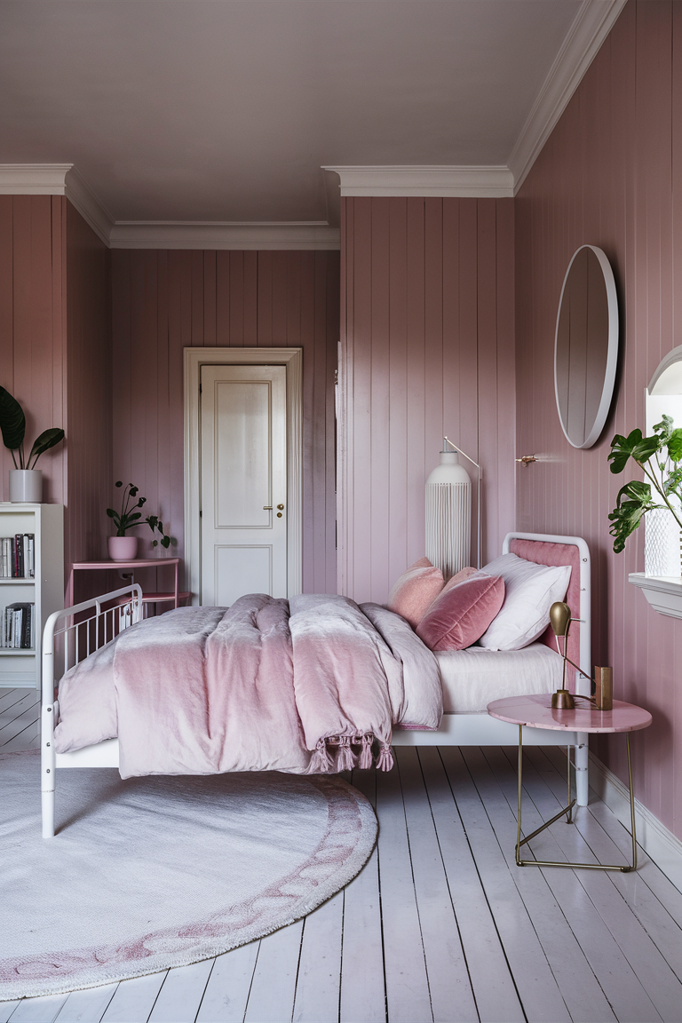 Scandi-Style Pink Bedroom Decor