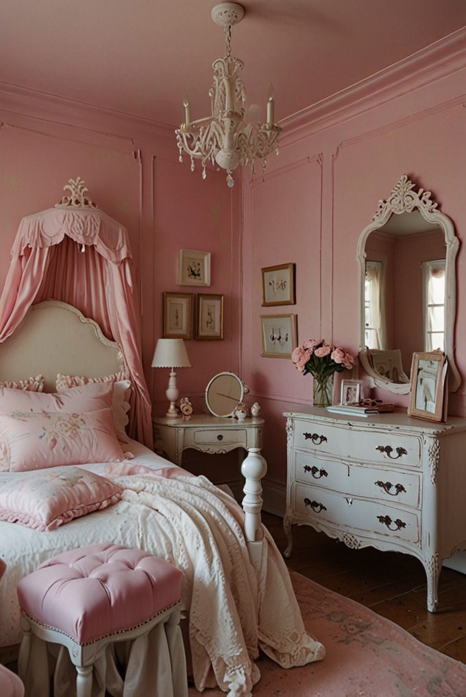 Vintage Pink with Shabby Chic Details