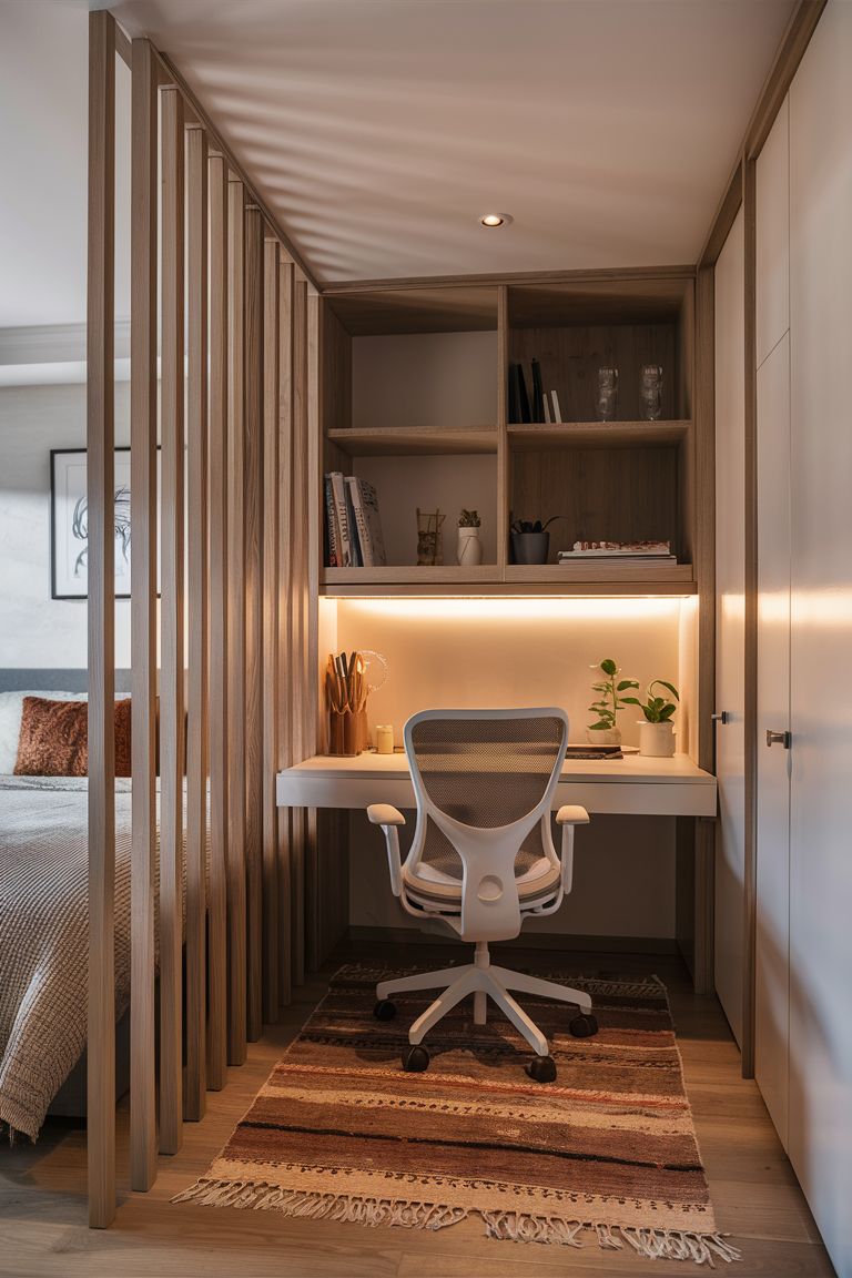 Bedroom Workspace Divider