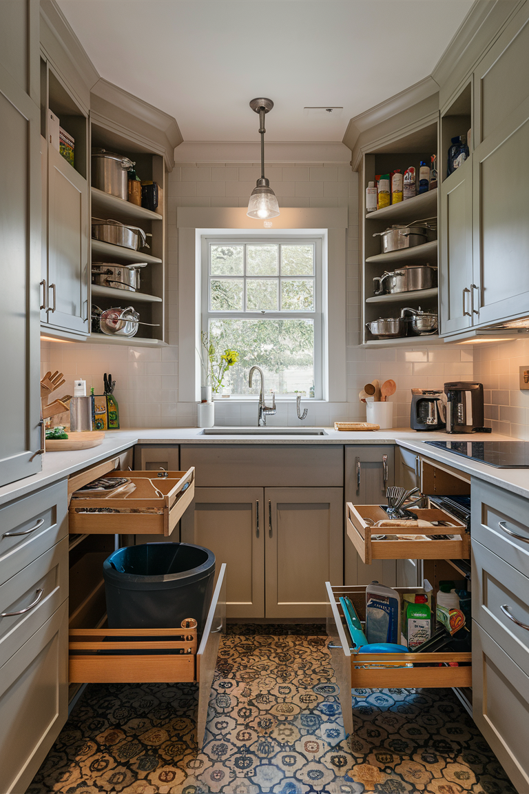 Incorporate Pull-Out Storage Solutions