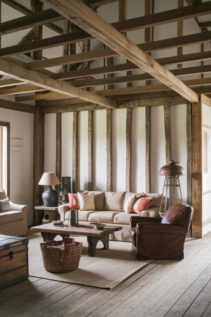 Rustic Farm Living Space