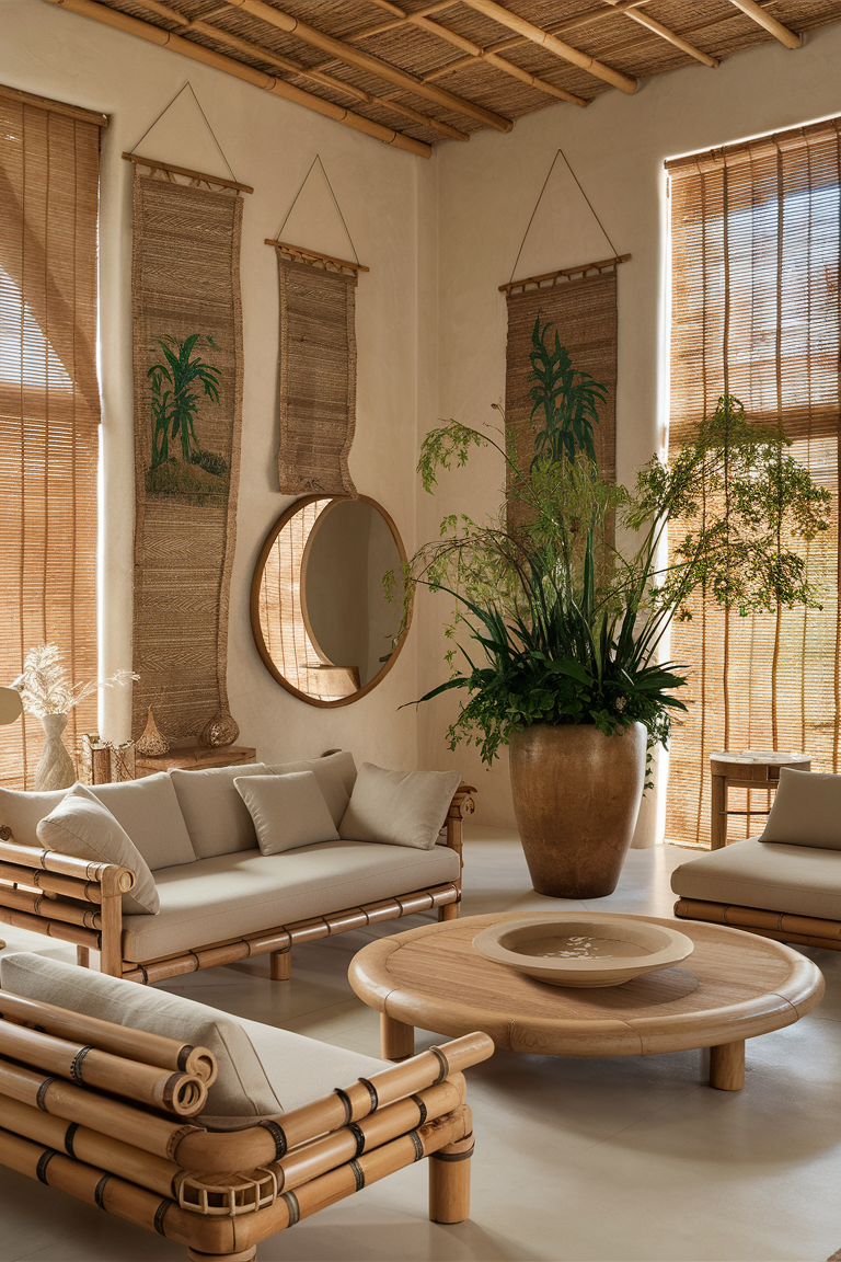 The Bamboo Paradise Living Room