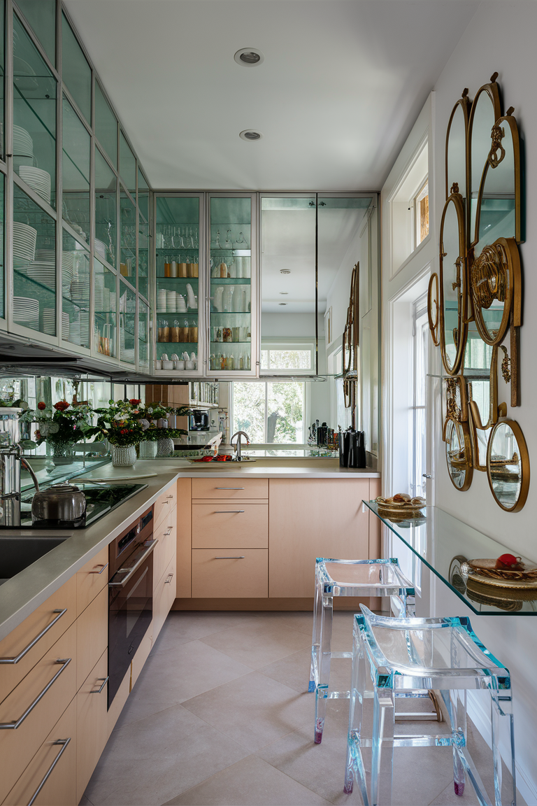 Use Glass or Mirrored Elements