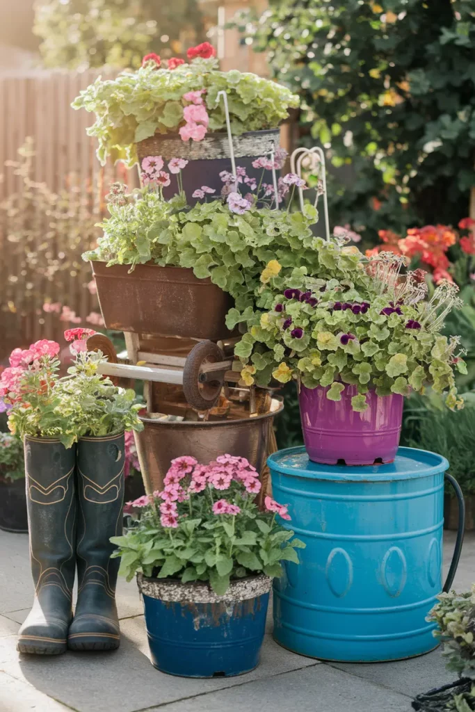 Repurposed Container Garden