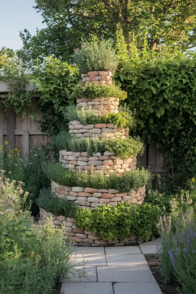 Herb Spiral Garden Design